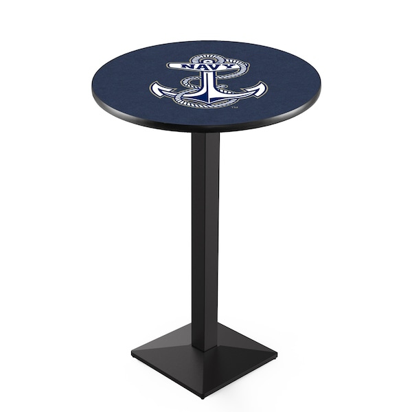 42" Blk Wrinkle US Naval Academy NAVY Pub Table